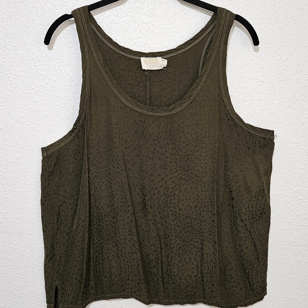 Nation Viscose blend leopard print top size large